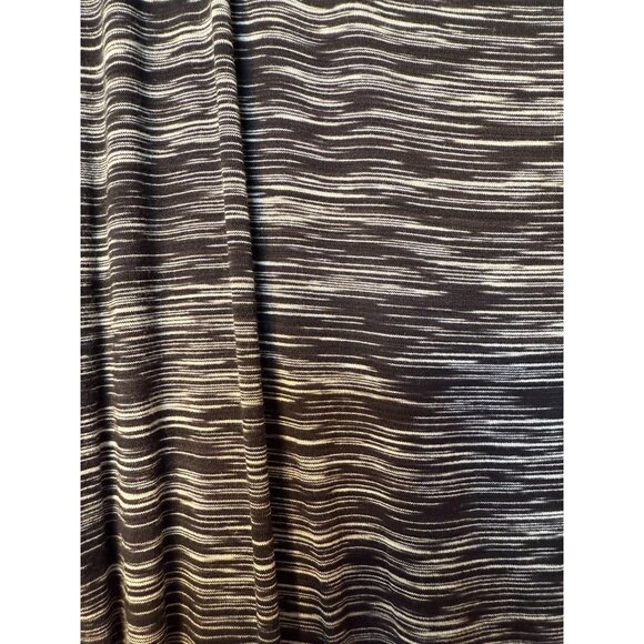 Trina Turk Womens Medium Black & White Striped Knit Dress 3/4 Sleeve Stretch Fab - Picture 2 of 6